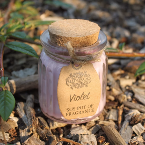 Violet Soy Pot Of Duftlys - Bilde 3