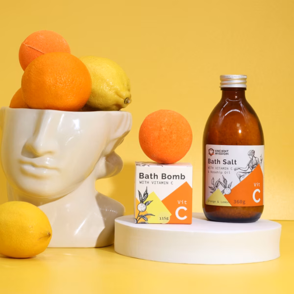 Vitamin C-Infundert Badebombe med Eterisk Olje - Bilde 3