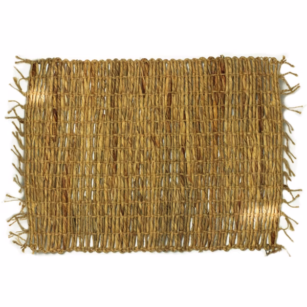 Water Hyacinth Natural Placemat - Robusta And Fringe
