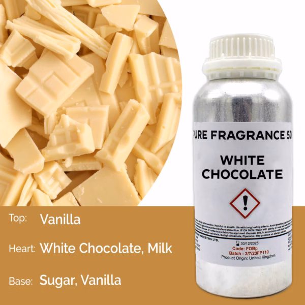 Chocolate Blanco Aceite Puro De Fragancia - 500Ml