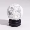 Planeta de Howlite Blanco con Soporte Solar - 40mm (30x15mm soporte) - Imagen 2
