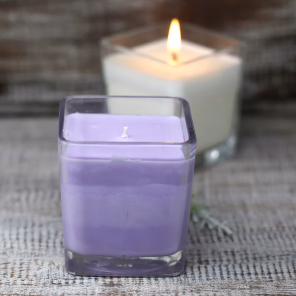 White Label Soyavoks Lys i Krukke - Lavendel & Basilikum - Bilde 2