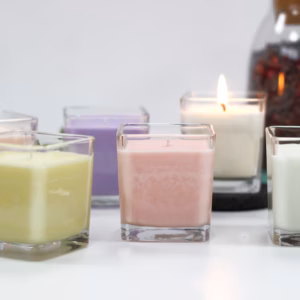 Hvit Label Soyavoks Lys i Krukke - Lily & Jasmin