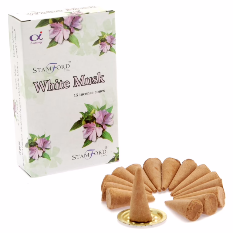 White-Musk-Incense-Cones