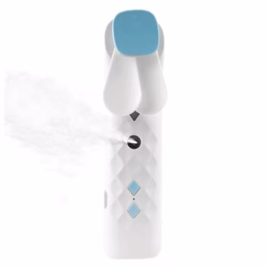 Witte Nano Mist Gezichtsventilator & Spray - USB Oplaadbaar