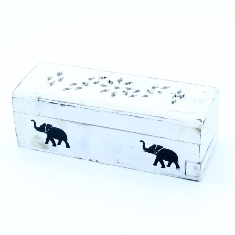 White-Washed-Incense-Holder-Cone-Smoke-Box-15-cm