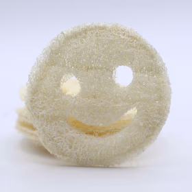 Whole Loofah Smiley Face