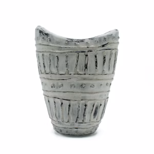 Bred Halsformet Vase - Krem 22 cm