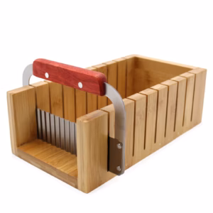 Houten Zeep Loaf Cutter Set - Golvende en Rechte Cutter