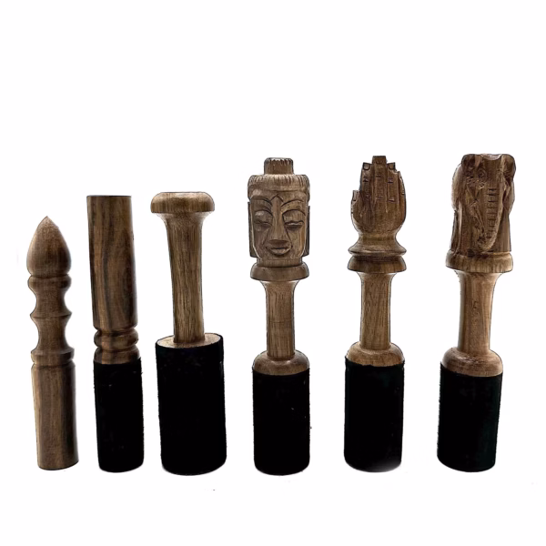 Trepinne - 14 cm - Buddha-Utskjæring - Bilde 2