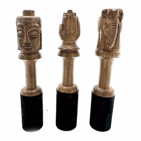 Bâton En Bois - 14Cm - Sculpture Namaste – Image 3