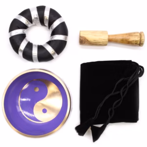 Yin & Yang Sangskålsæt - Hvid/Lilla 10,7cm