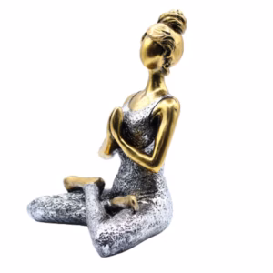 Yogadam Figur - Brons & Silver 24cm