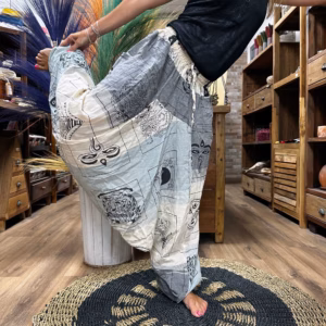 Yoga- Og Festivalbukser - Aladdin Himalaya Print På Grå