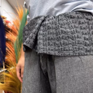 Yoga - Og Festivalbukser - Thai Fisherman Mandala Mantra på Grå