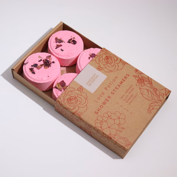 Zen Shower Steamers - Therapy Wellness Quartet - Love Potion (Pinky Red) - Bilde 3