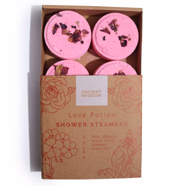 Zen Shower Steamers - Therapy Wellness Quartet - Love Potion (Pinky Red) - Bilde 4