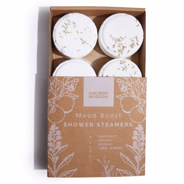 Zen Shower Steamers - Therapy Wellness Quartet - Mood Boost (Hvit) - Bilde 5