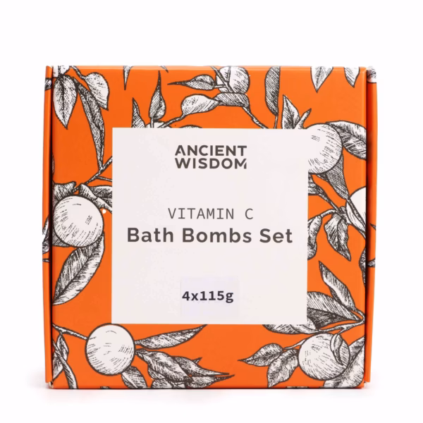 Zesty Vitamin C Bath Bombs Set – Aromatherapy Quartet - Image 2