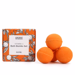 Zesty Vitamin C Badebomber Set - Aromaterapi Quartet