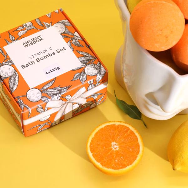 Zesty Vitamin C Bath Bombs Set – Aromatherapy Quartet - Image 5