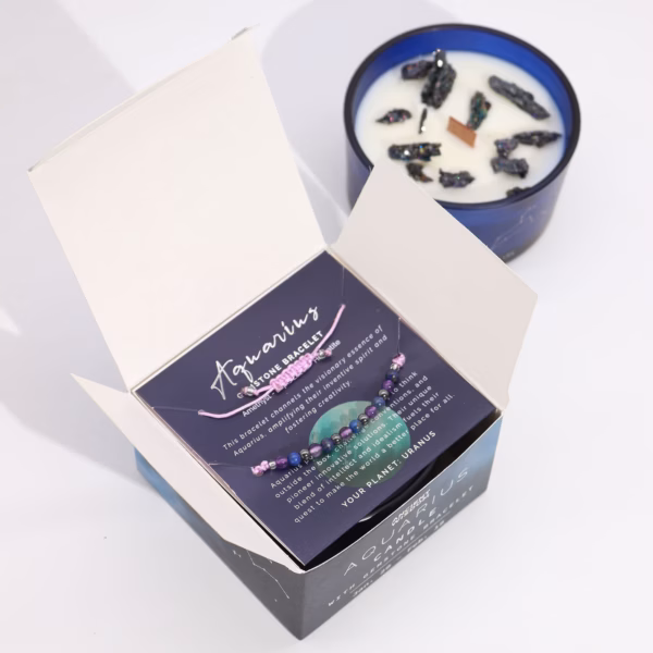 Stjernetegn Krystallys Armbånd - Aquarious - Bilde 3