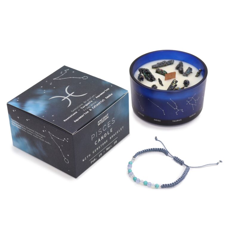 Zodiac-Crystal-Candle-with-Gemstone-Bracelet-Pisces
