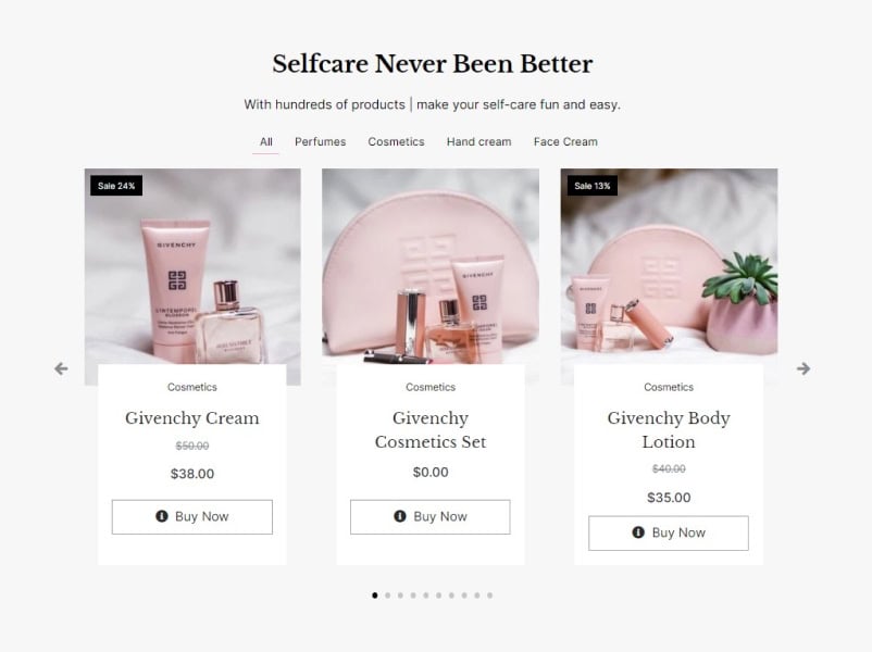 Woocommerce Product Carousel With Tabs Filter